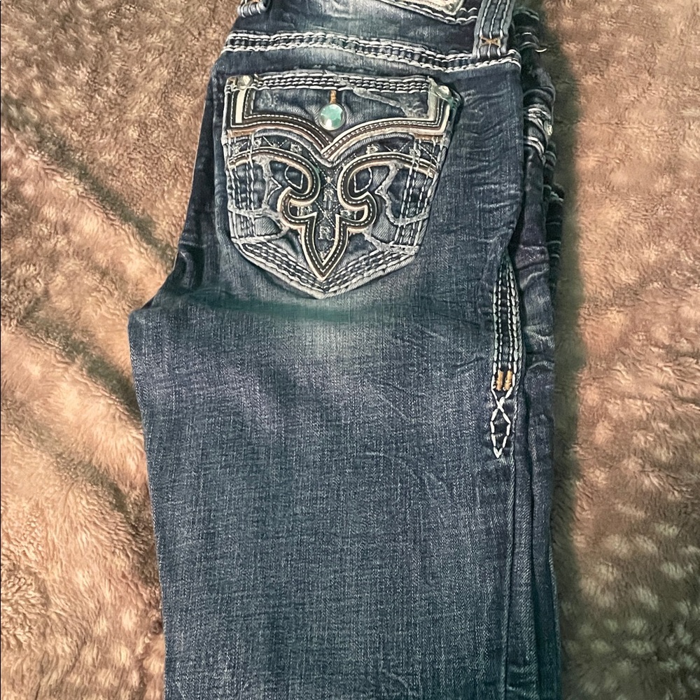 Rock Revival Dark Blue Boot Cut Jeans